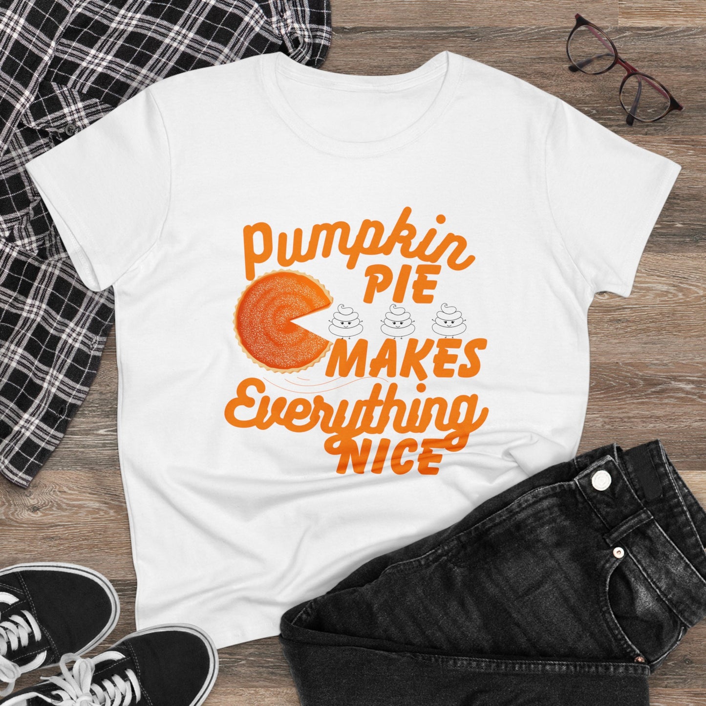 Pumpkin Spice Makes Everything Nice | Women's Midweight Cotton Tee