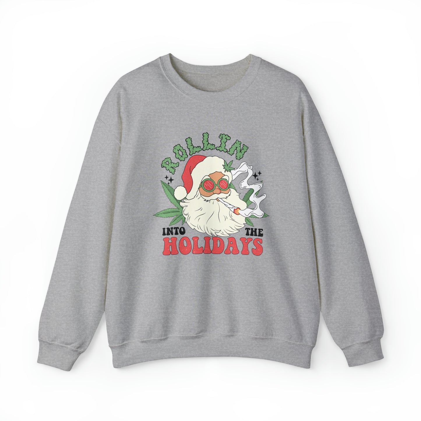 Rolling In The Holidays Christmas | Crewneck Sweatshirt | Unisex Crewneck Sweatshirt |