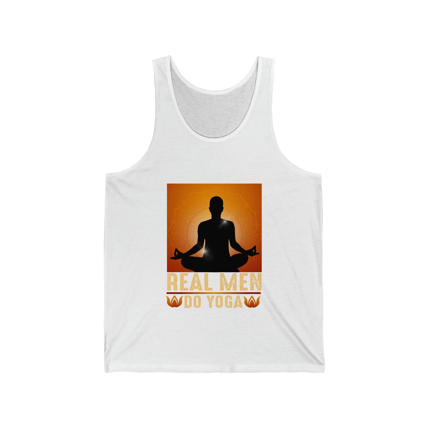 Real Men Do Yoga Unisex Jersey Tank