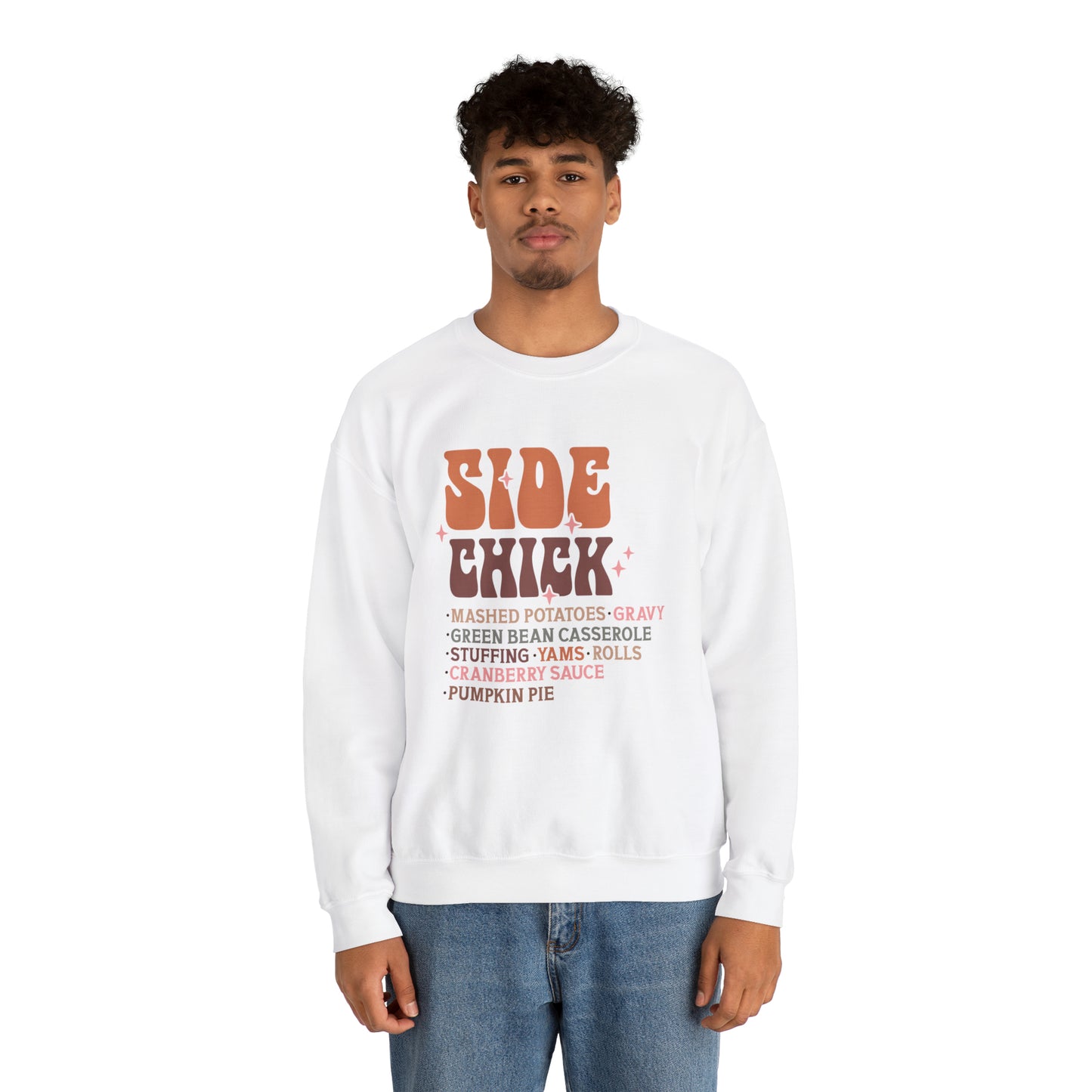 Side Chick Thanksgiving Crewneck Sweatshirt | Unisex Sizing | Falls Favorite