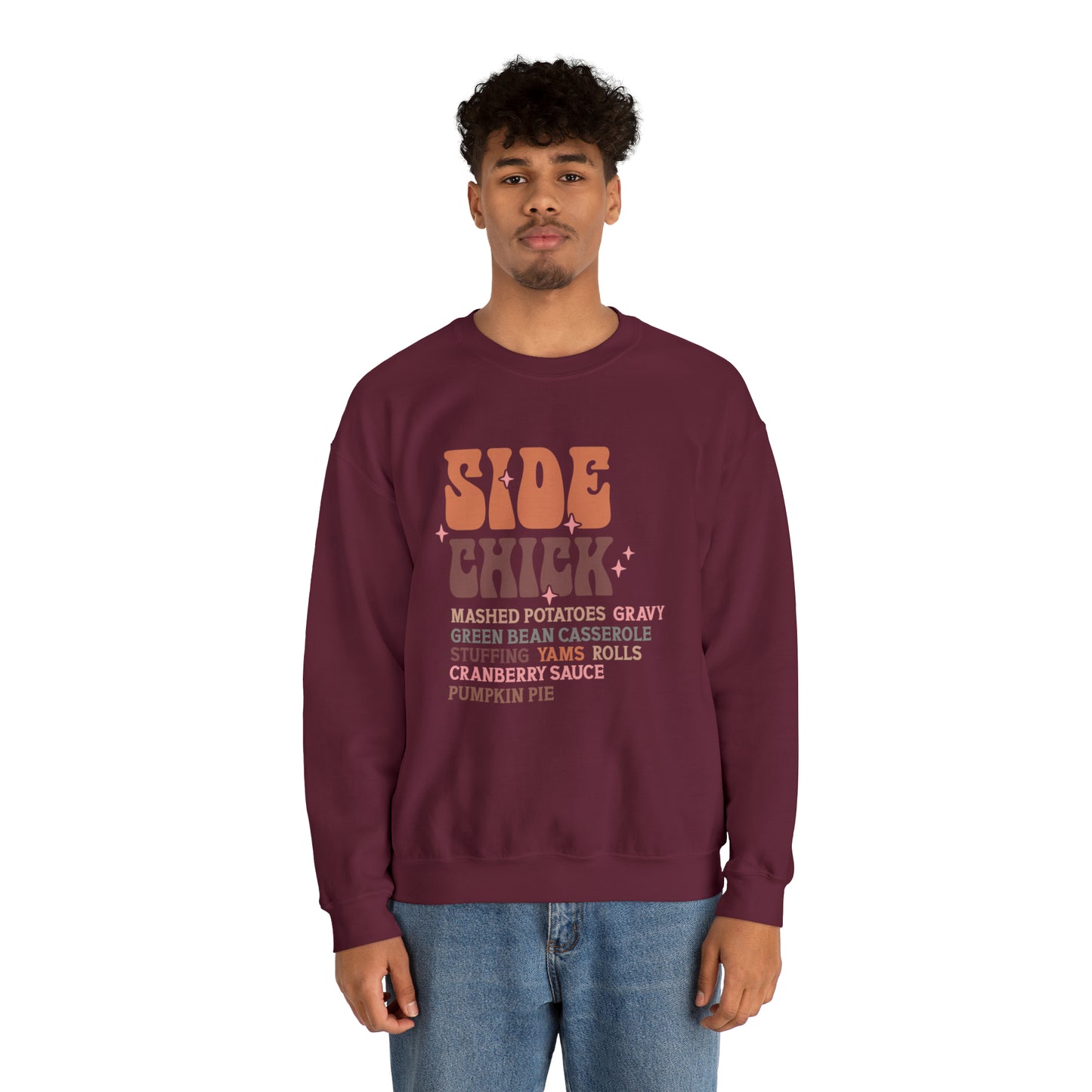 Side Chick Thanksgiving Crewneck Sweatshirt | Unisex Sizing | Falls Favorite