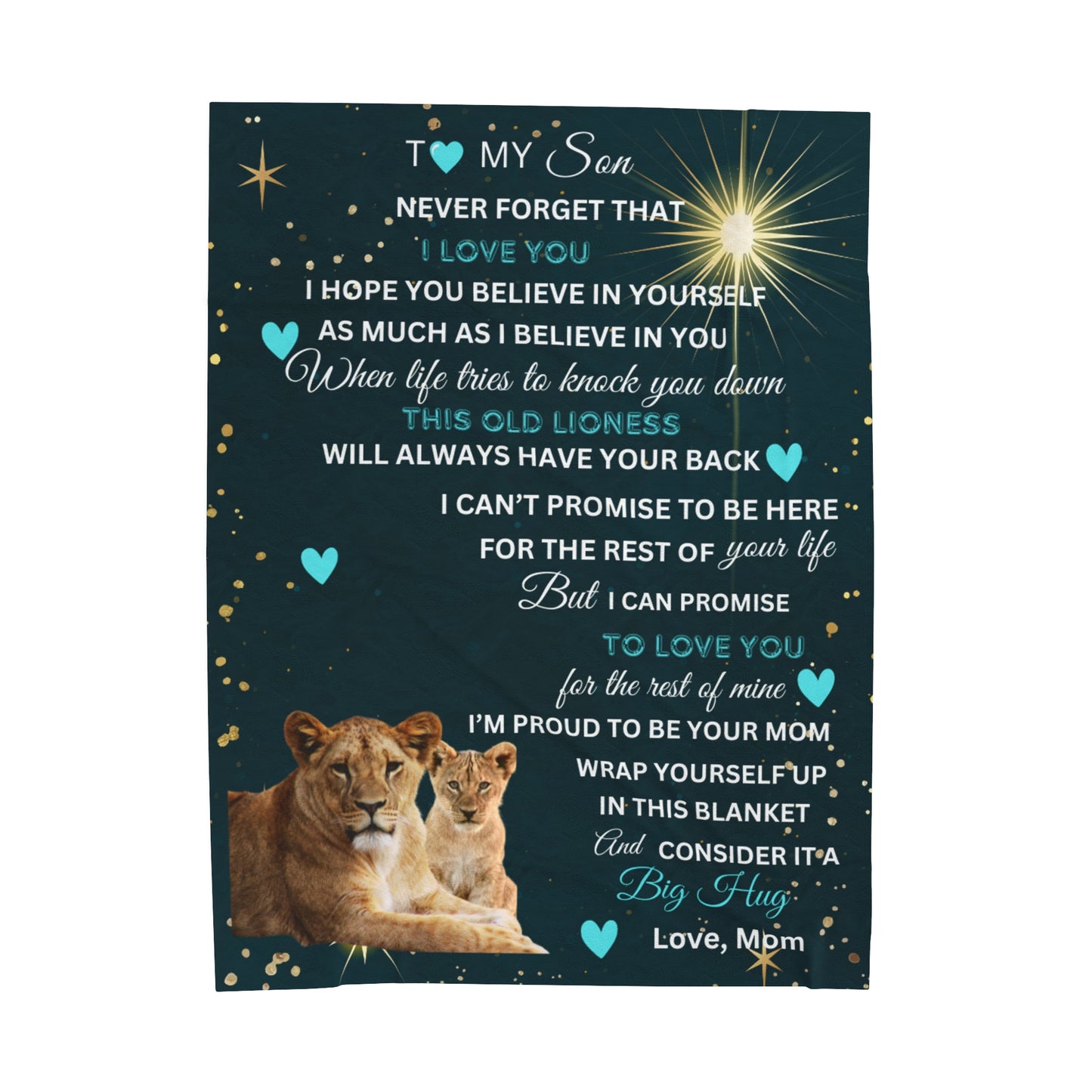 My Son | Velveteen Plush Blanket | 60" x 80"