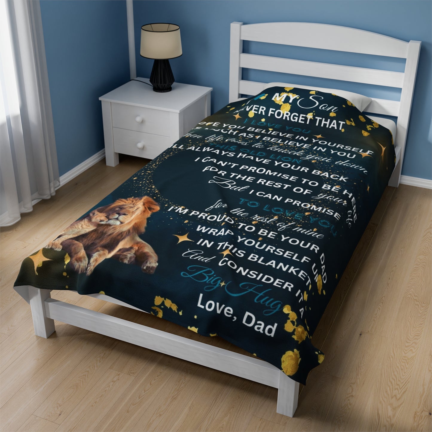My Son | Velveteen Plush Blanket | 60"x 80"