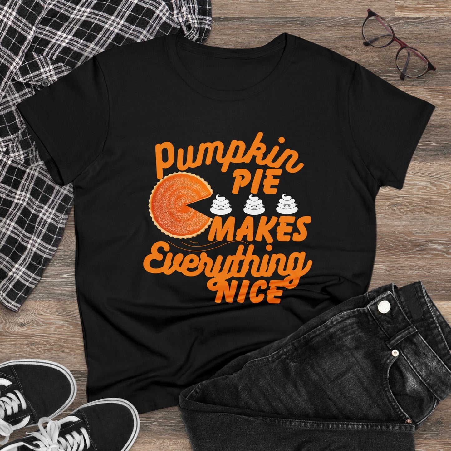 Pumpkin Spice Makes Everything Nice | Women's Midweight Cotton Tee
