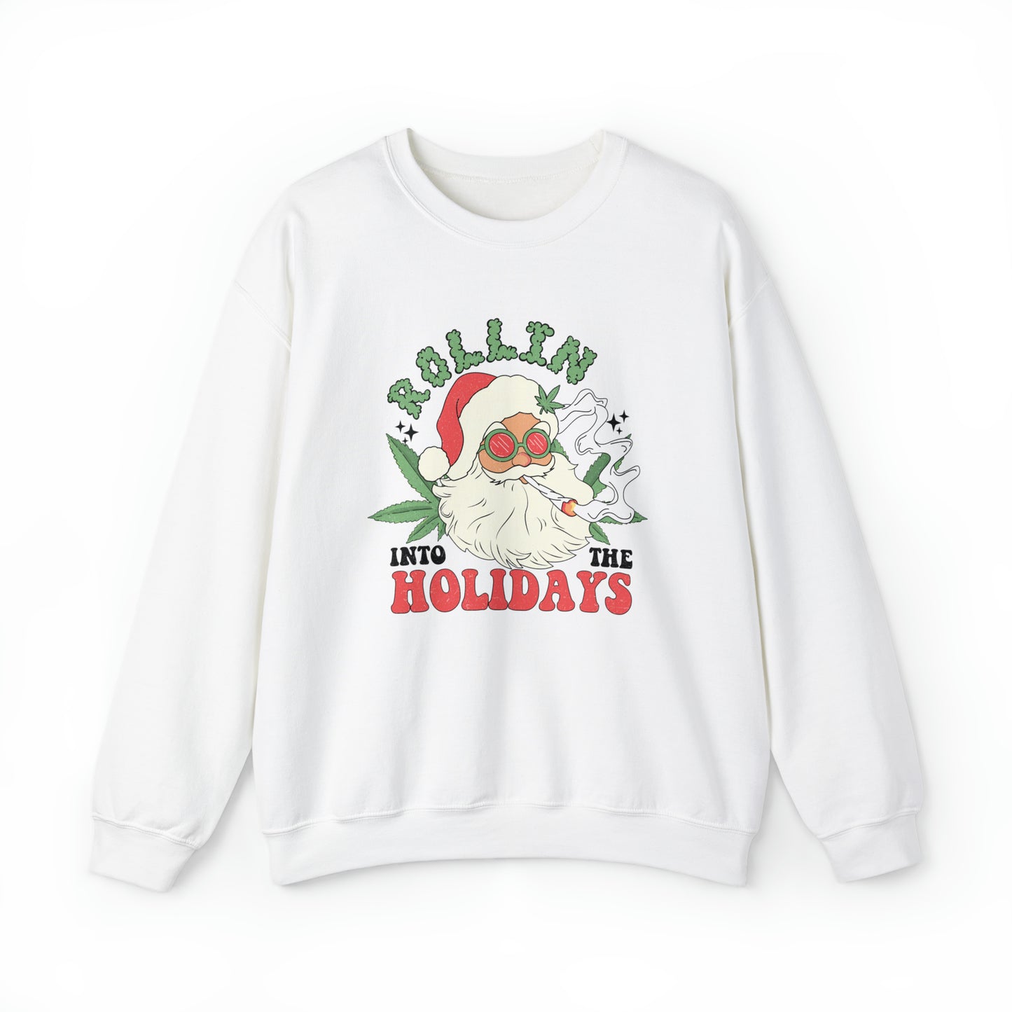 Rolling In The Holidays Christmas | Crewneck Sweatshirt | Unisex Crewneck Sweatshirt |