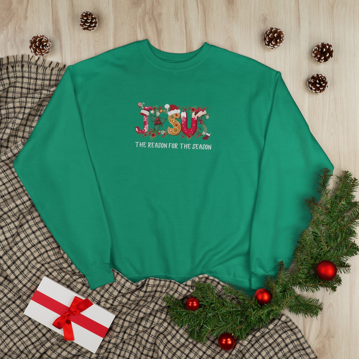 Jesus The Reason For The Season | Unisex EcoSmart® Crewneck Sweatshirt