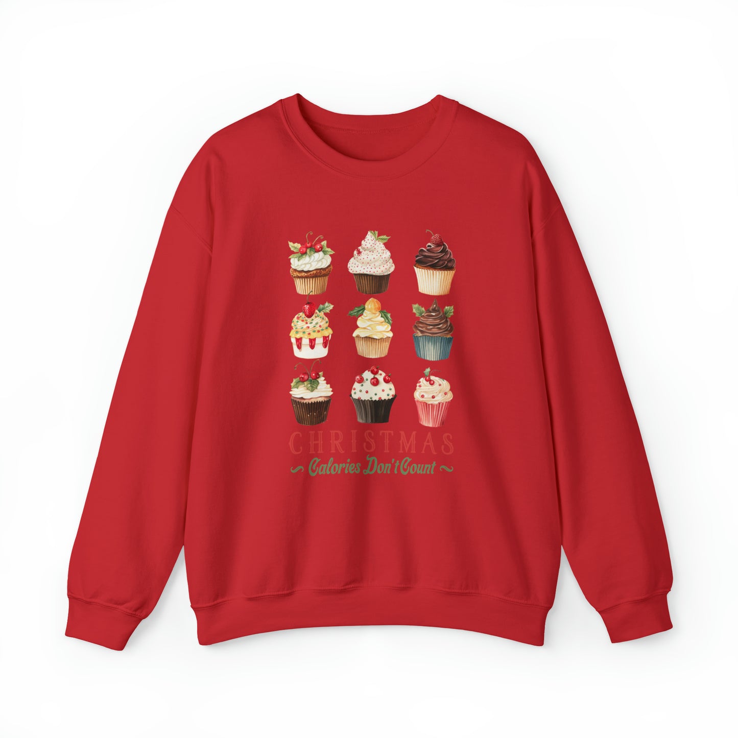 Christmas Calories Don't Count | Christmas Crewneck Sweatshirt | Unisex Sizing