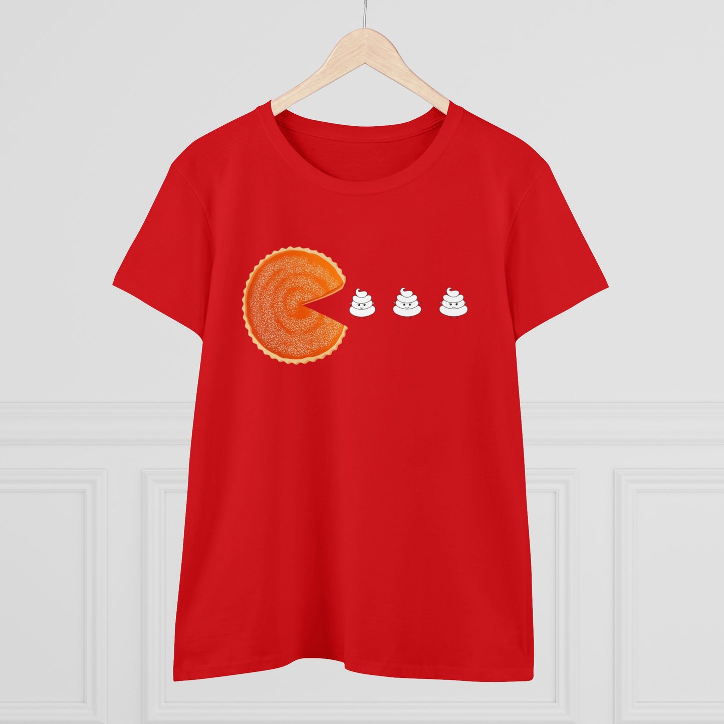 Women's Pac Man Fall Tee | Midweight Cotton Tee