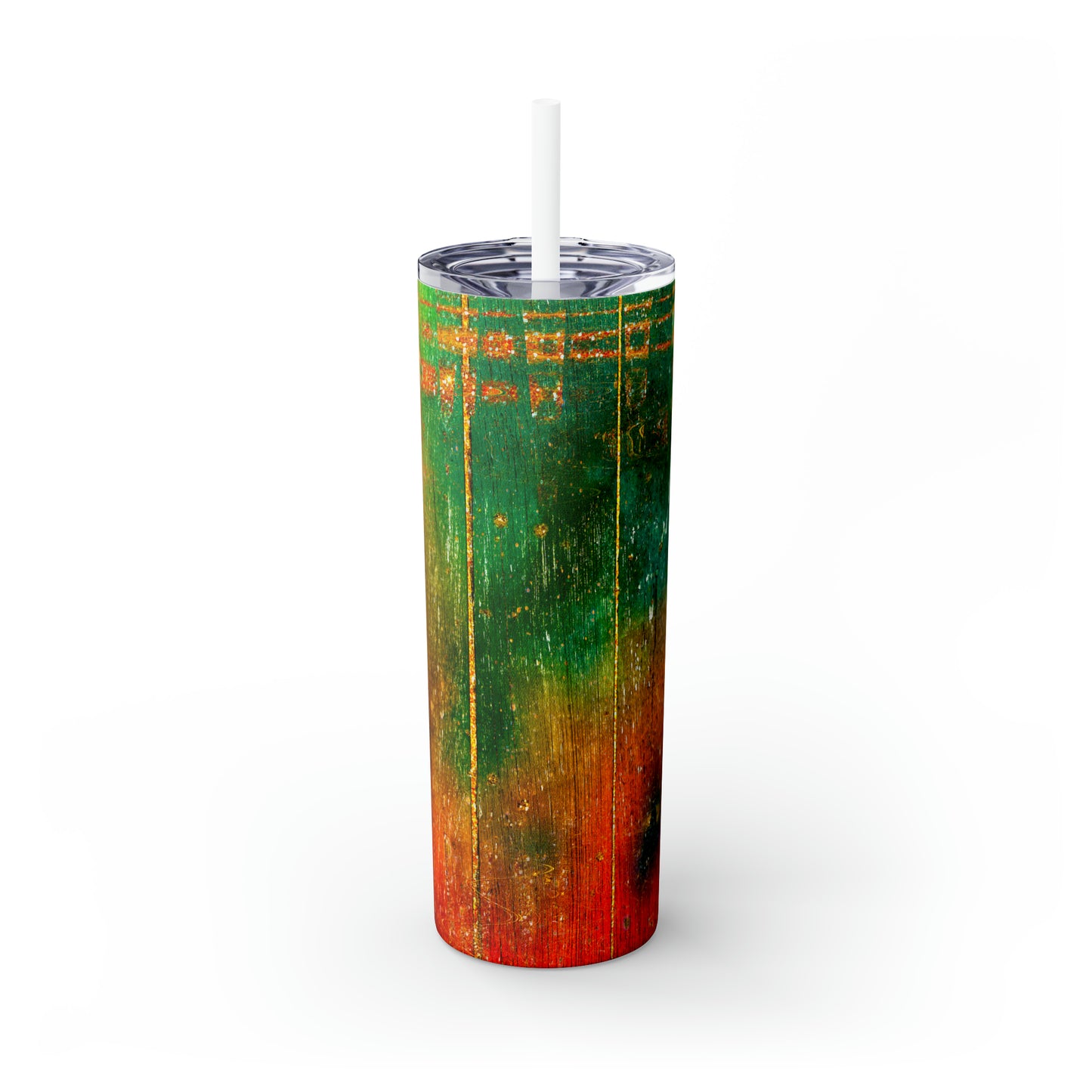 Wood Galaxy | Skinny Tumbler with Straw, 20oz | BPA-Free & Non-Toxic | Perfect For The Whole Family.