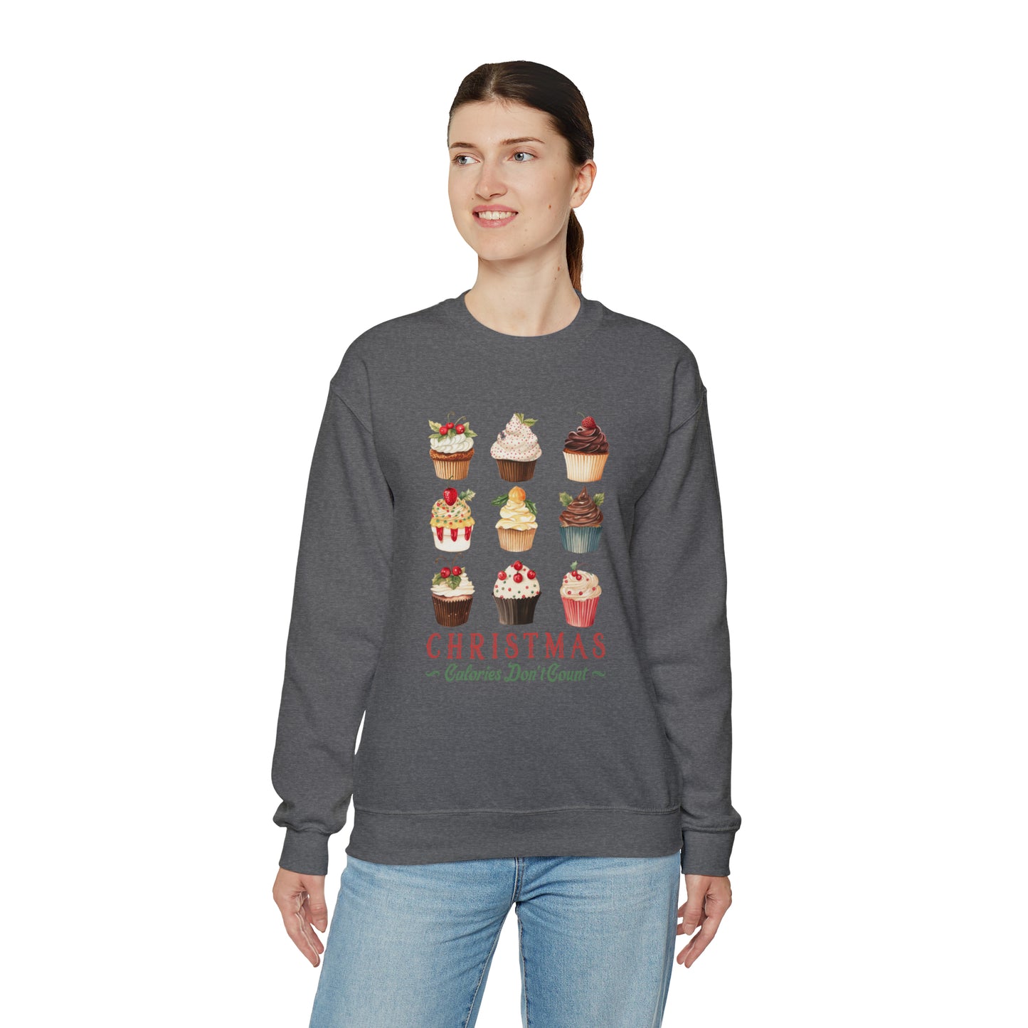 Christmas Calories Don't Count | Christmas Crewneck Sweatshirt | Unisex Sizing