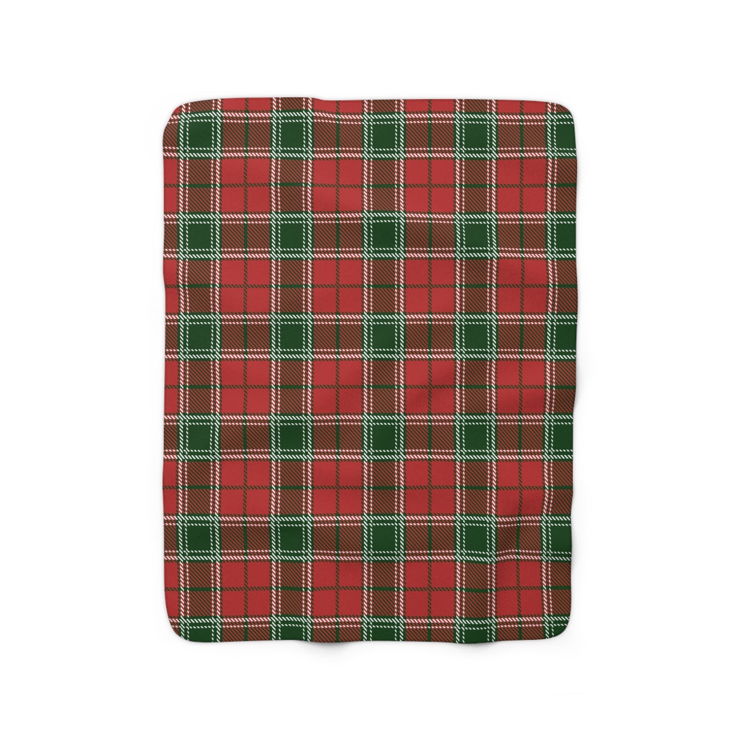 Christmas Tartan Plaid | Sherpa Fleece Blanket