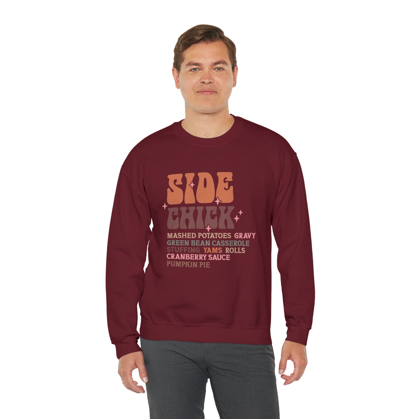 Side Chick Thanksgiving Crewneck Sweatshirt | Unisex Sizing | Falls Favorite