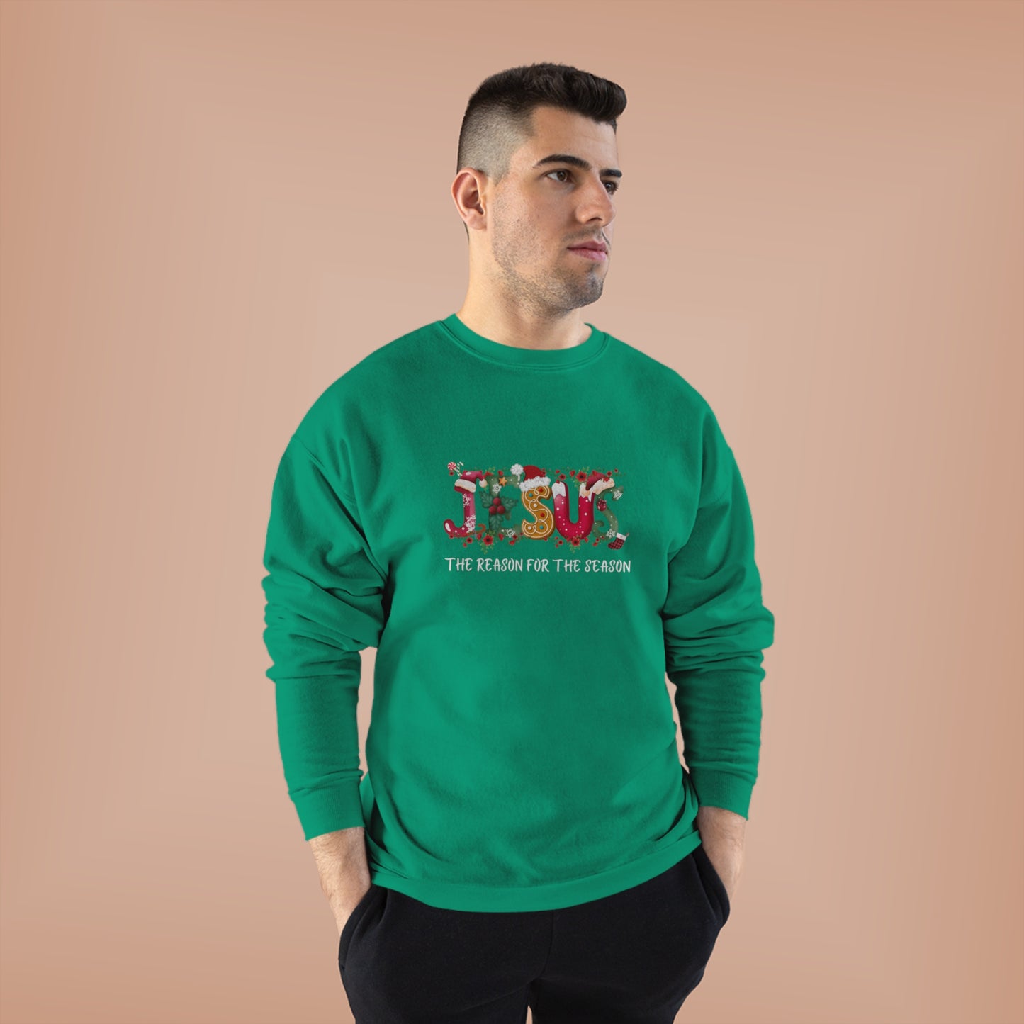 Jesus The Reason For The Season | Unisex EcoSmart® Crewneck Sweatshirt