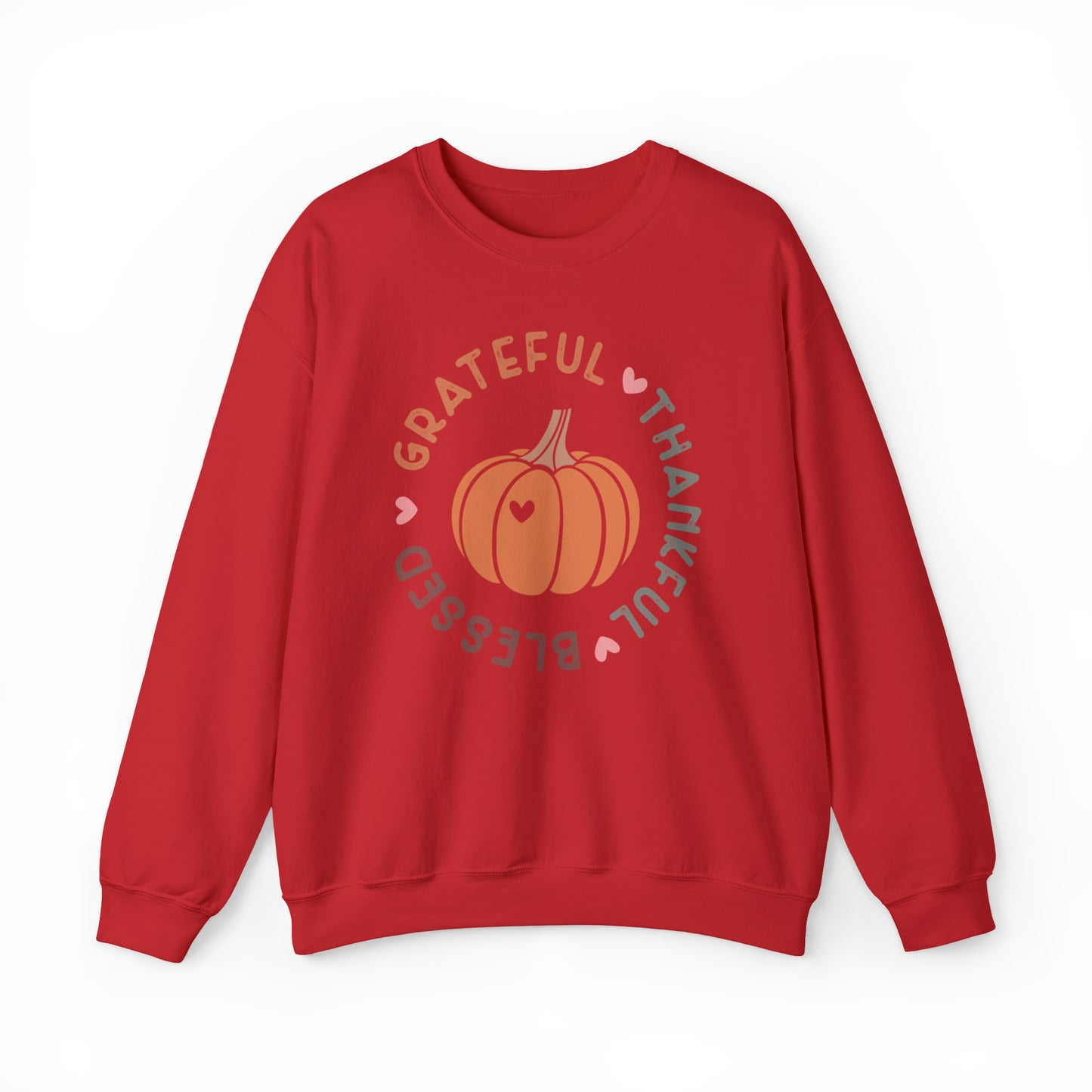 Grateful Thankful Blessed | Crewneck Sweatshirt | Thanksgiving Sweatshirt