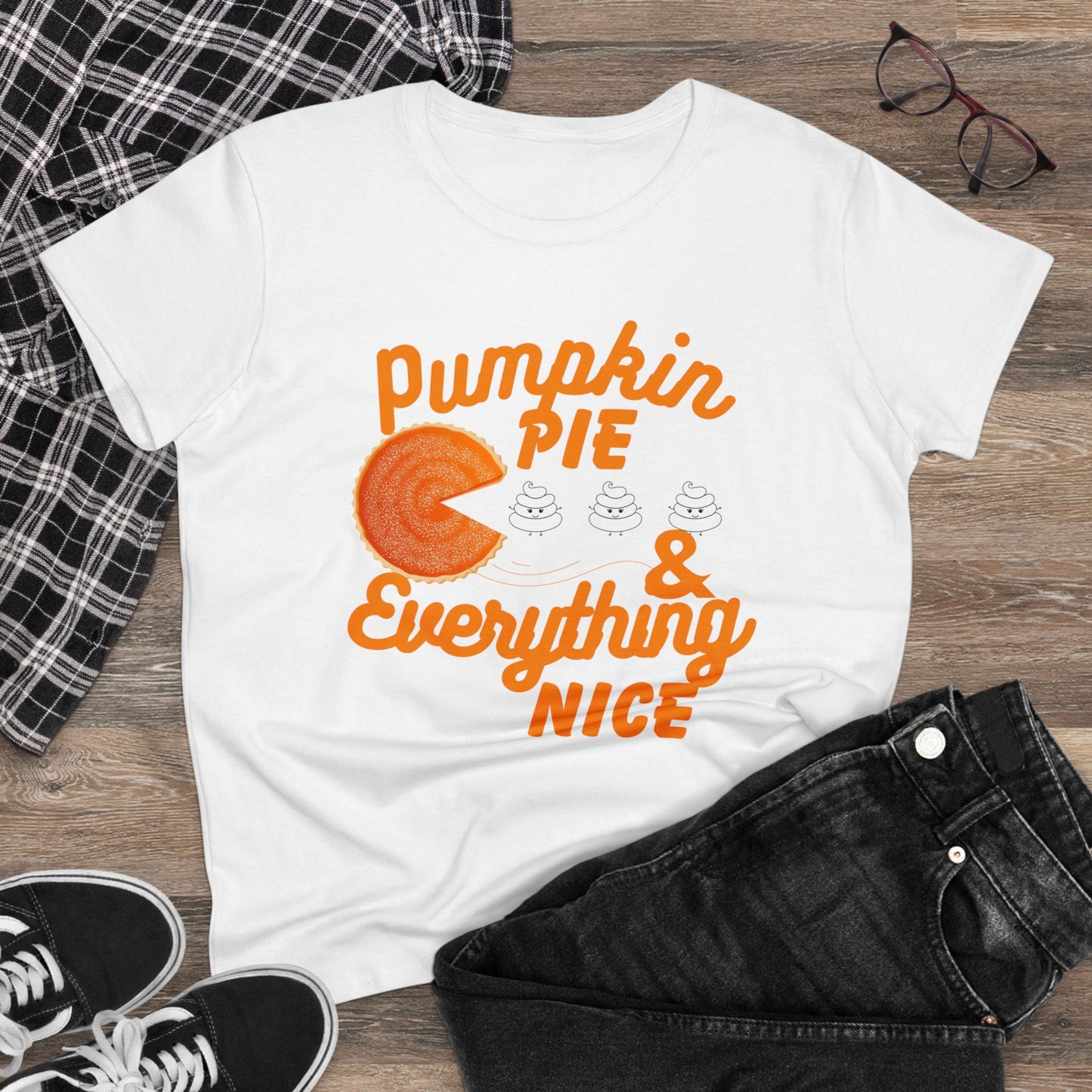 Women's Pumpkin Spice & Everything Nice | Midweight Cotton Tee