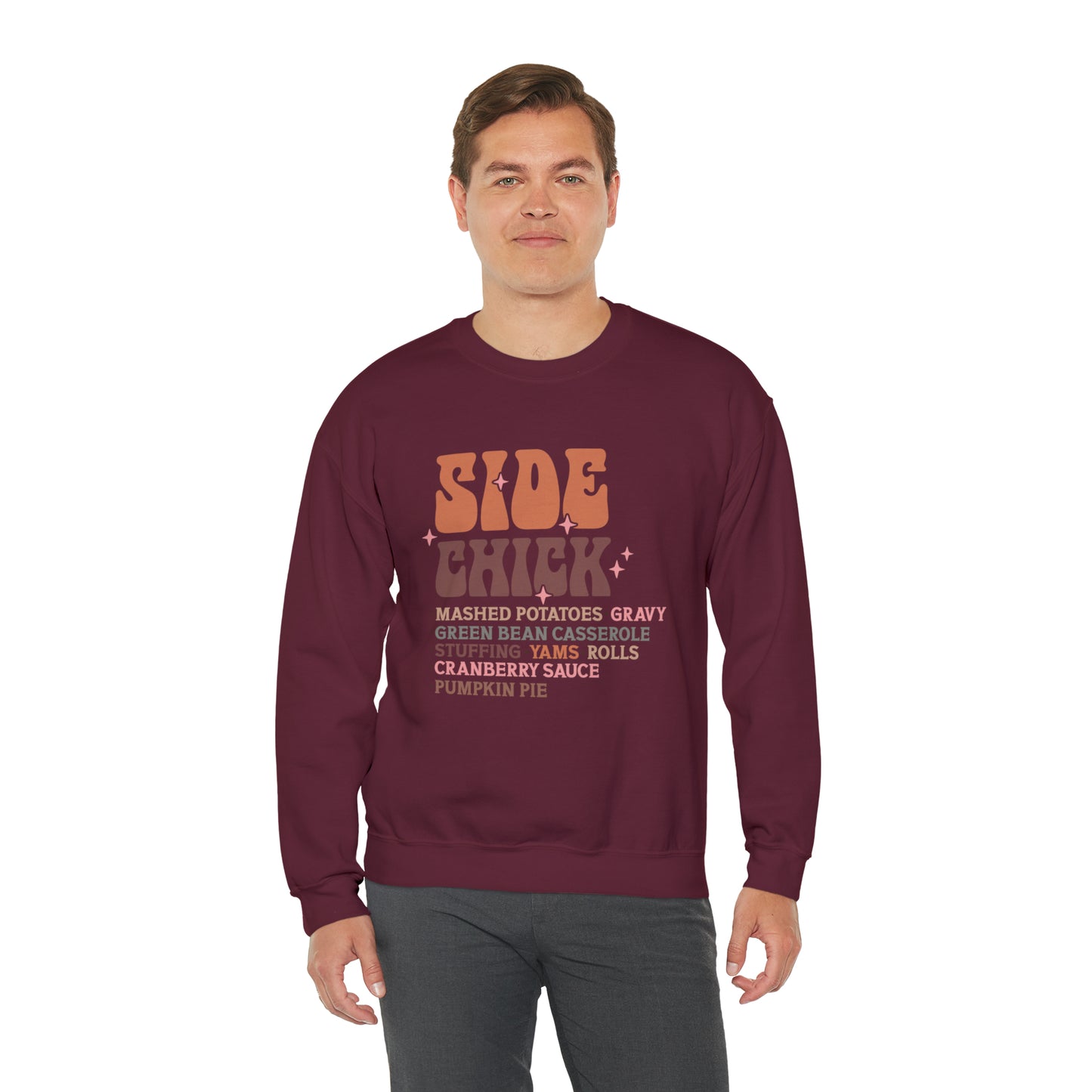 Side Chick Thanksgiving Crewneck Sweatshirt | Unisex Sizing | Falls Favorite