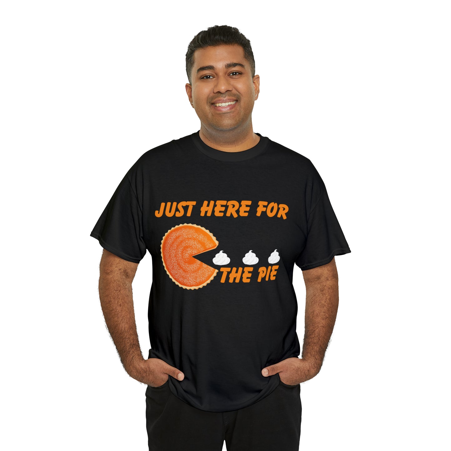 Men Just Here For The Pie | Heavy Cotton Tee