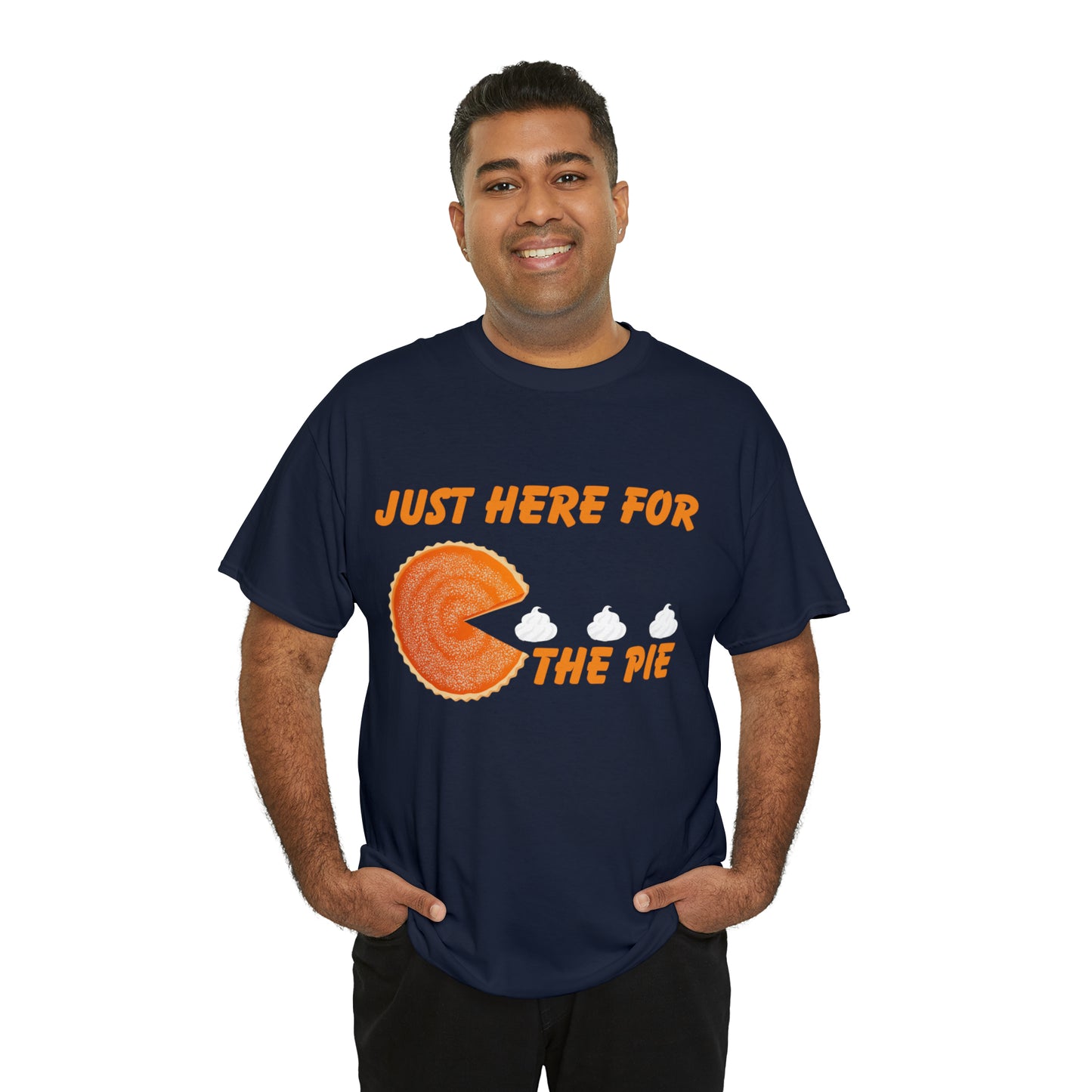 Men Just Here For The Pie | Heavy Cotton Tee