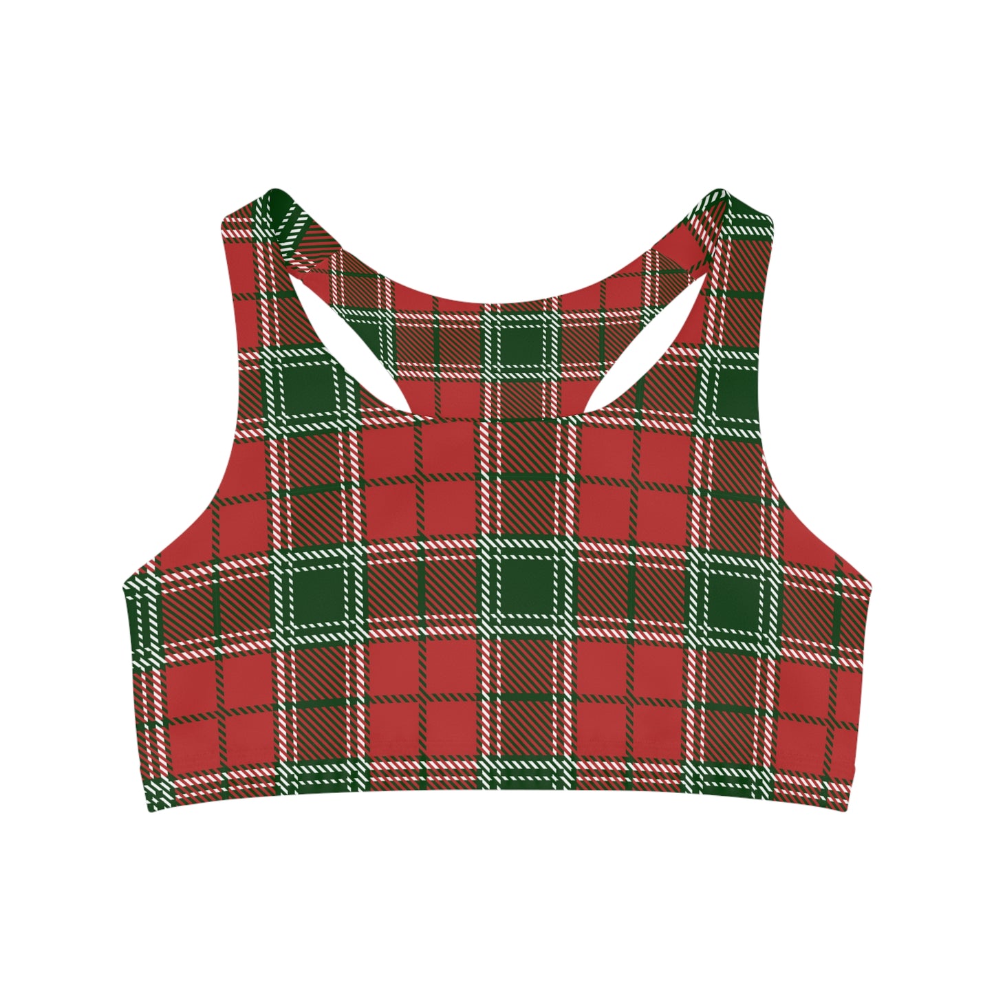 Plaid Seamless Sports Bra