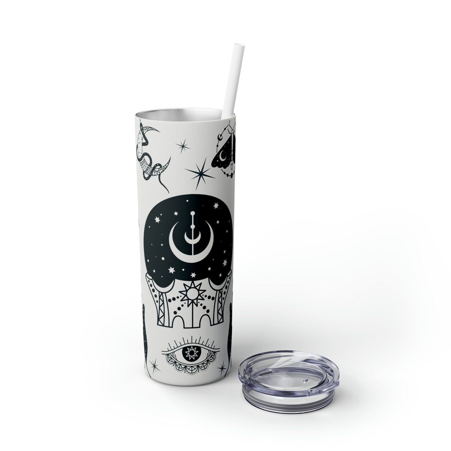 Mystical Magic | Skinny Tumbler with Straw, 20oz | Great For Gift Giving | BPA-Free & Non-Toxic