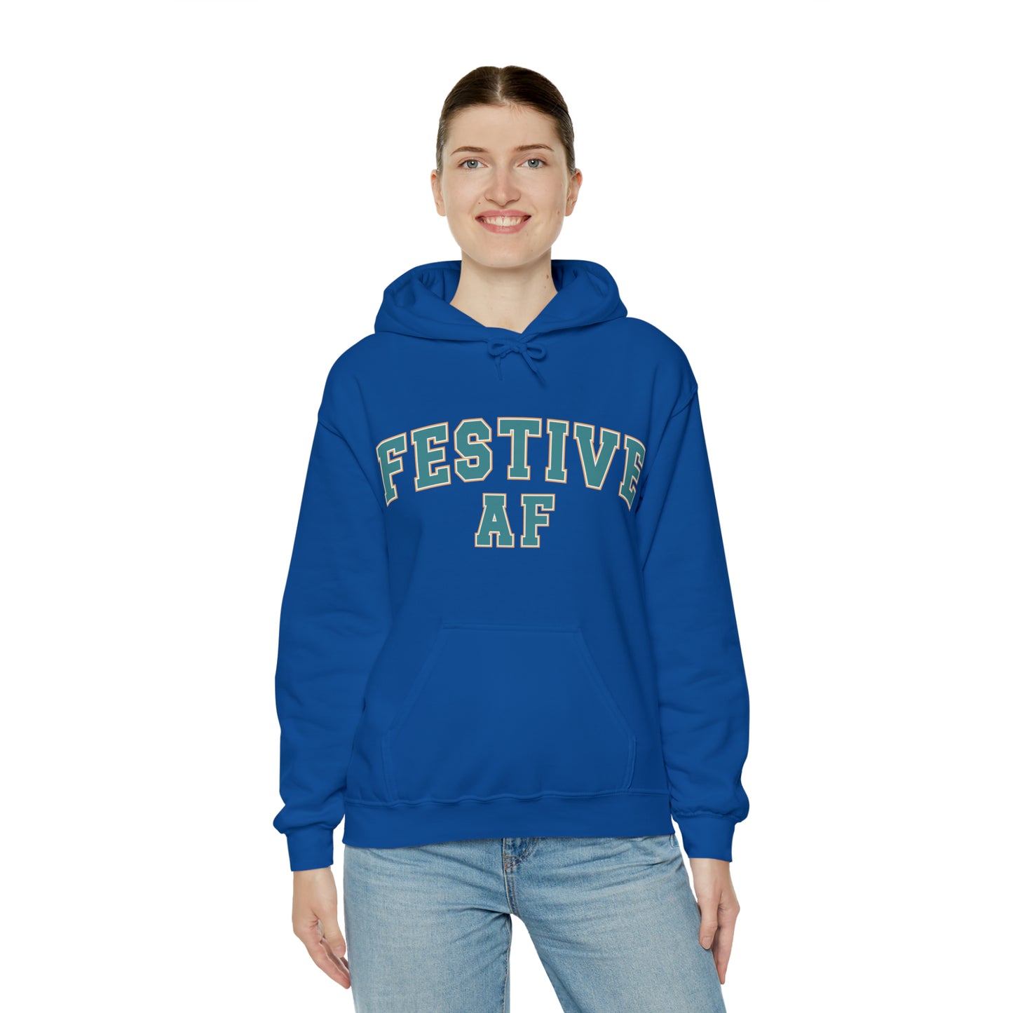 Festive AF |Unisex| Hooded Sweatshirt
