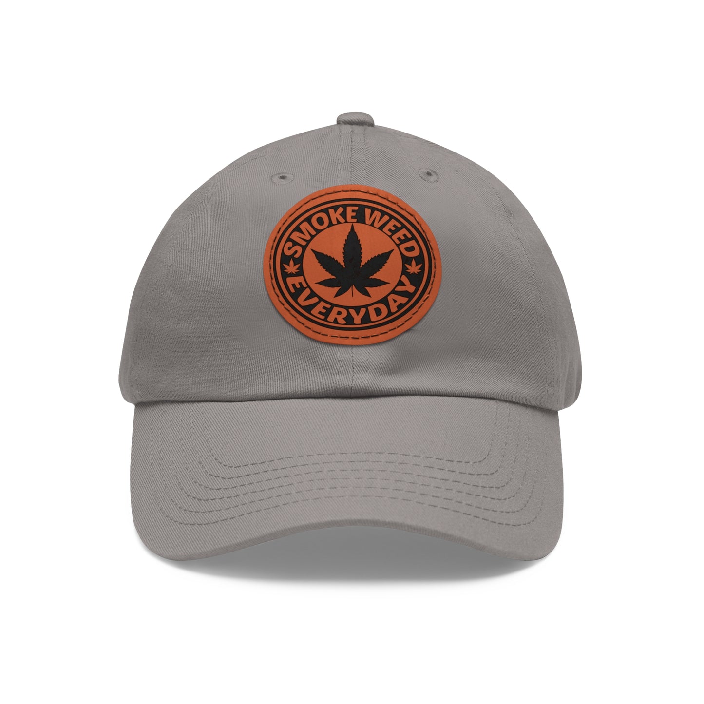 Smoke Weed Everyday | Round Leather Patch Hat