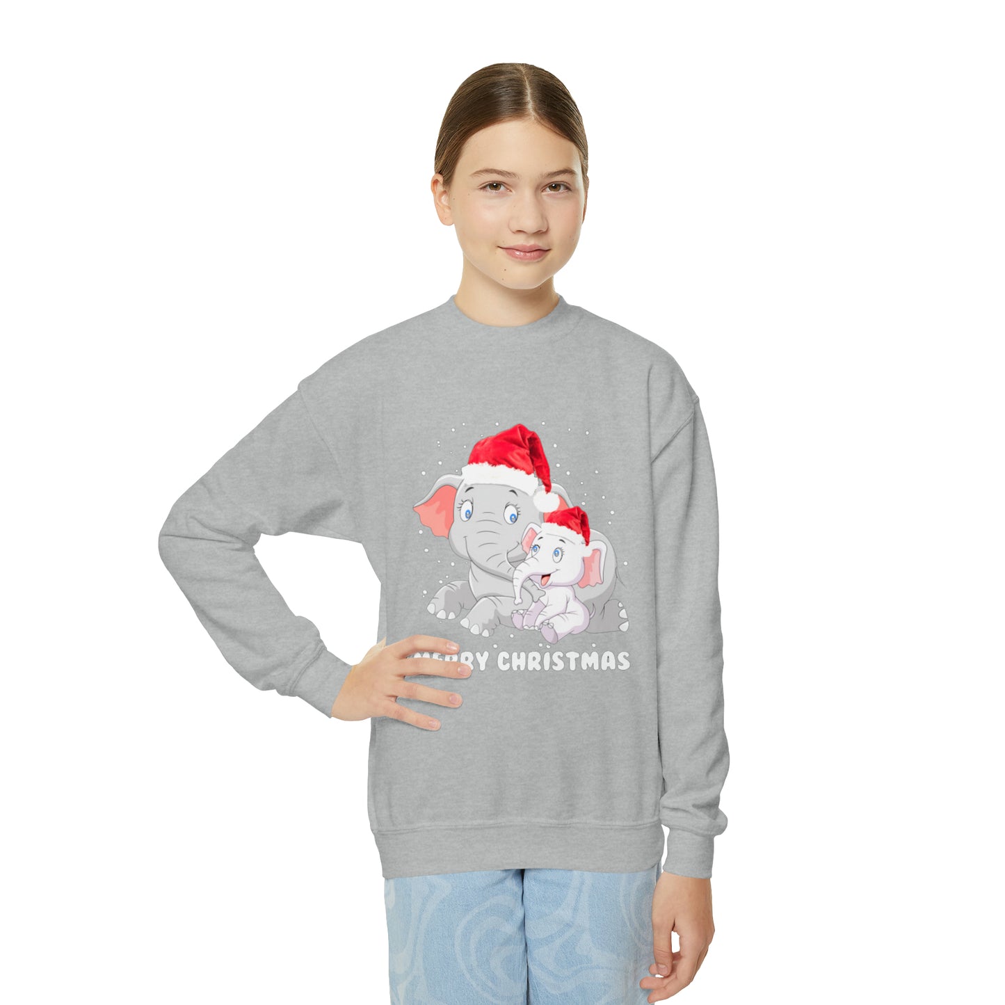 Youth Merry Christmas Crewneck Sweatshirt