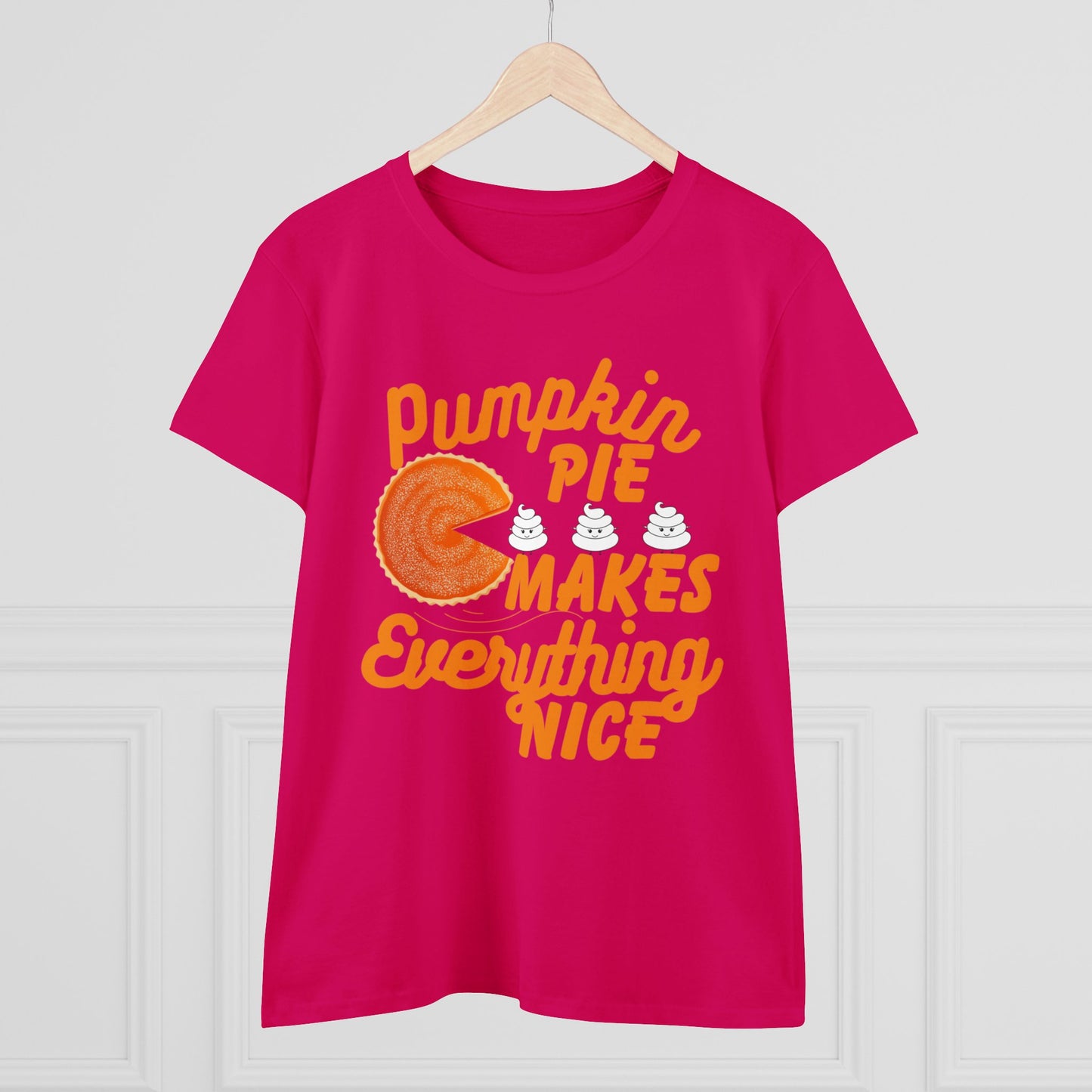 Pumpkin Spice Makes Everything Nice | Women's Midweight Cotton Tee
