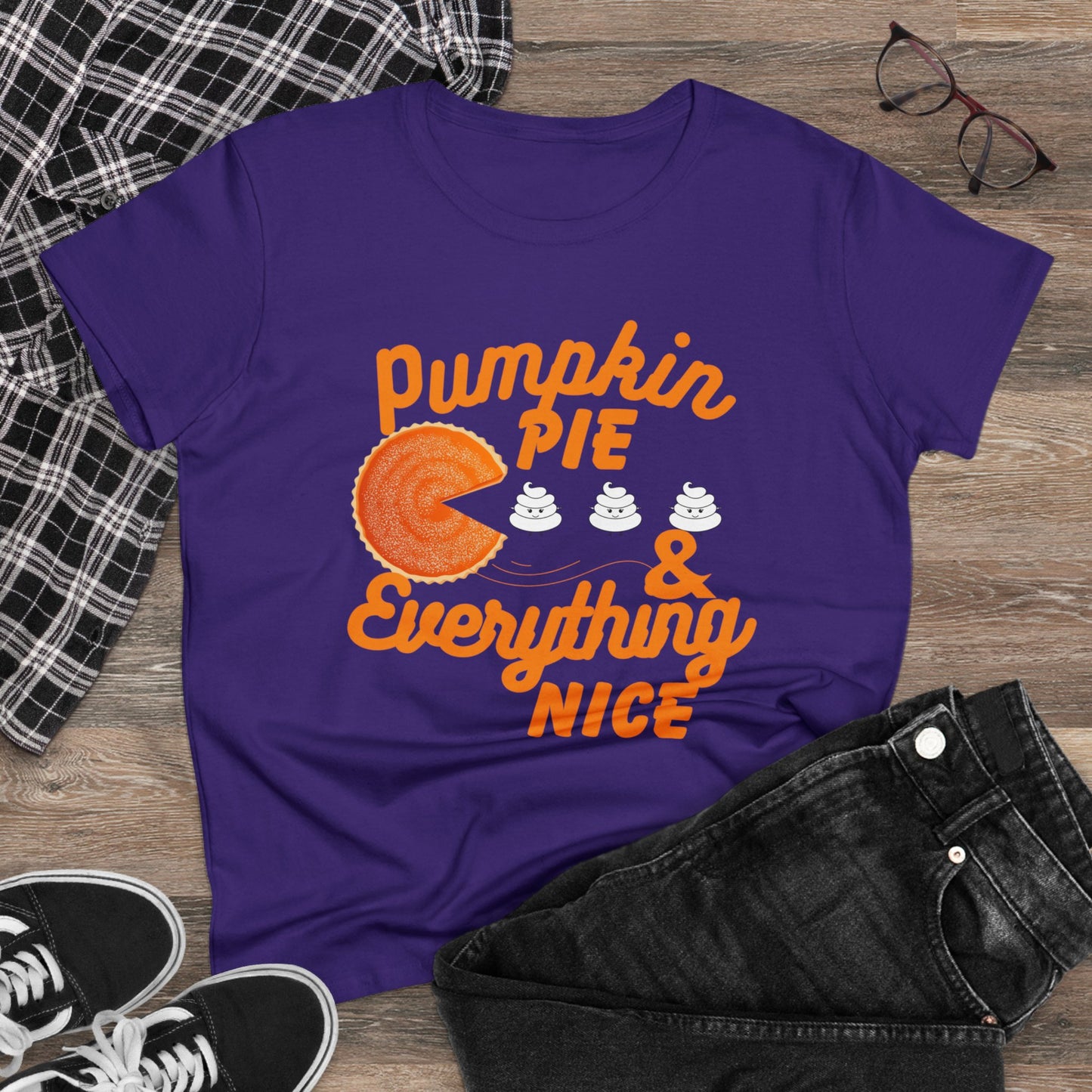 Women's Pumpkin Spice & Everything Nice | Midweight Cotton Tee