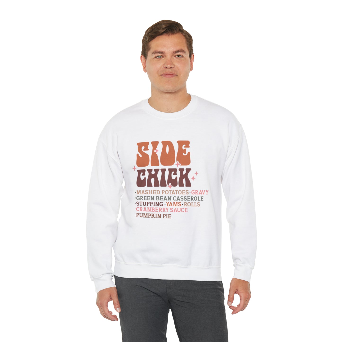 Side Chick Thanksgiving Crewneck Sweatshirt | Unisex Sizing | Falls Favorite