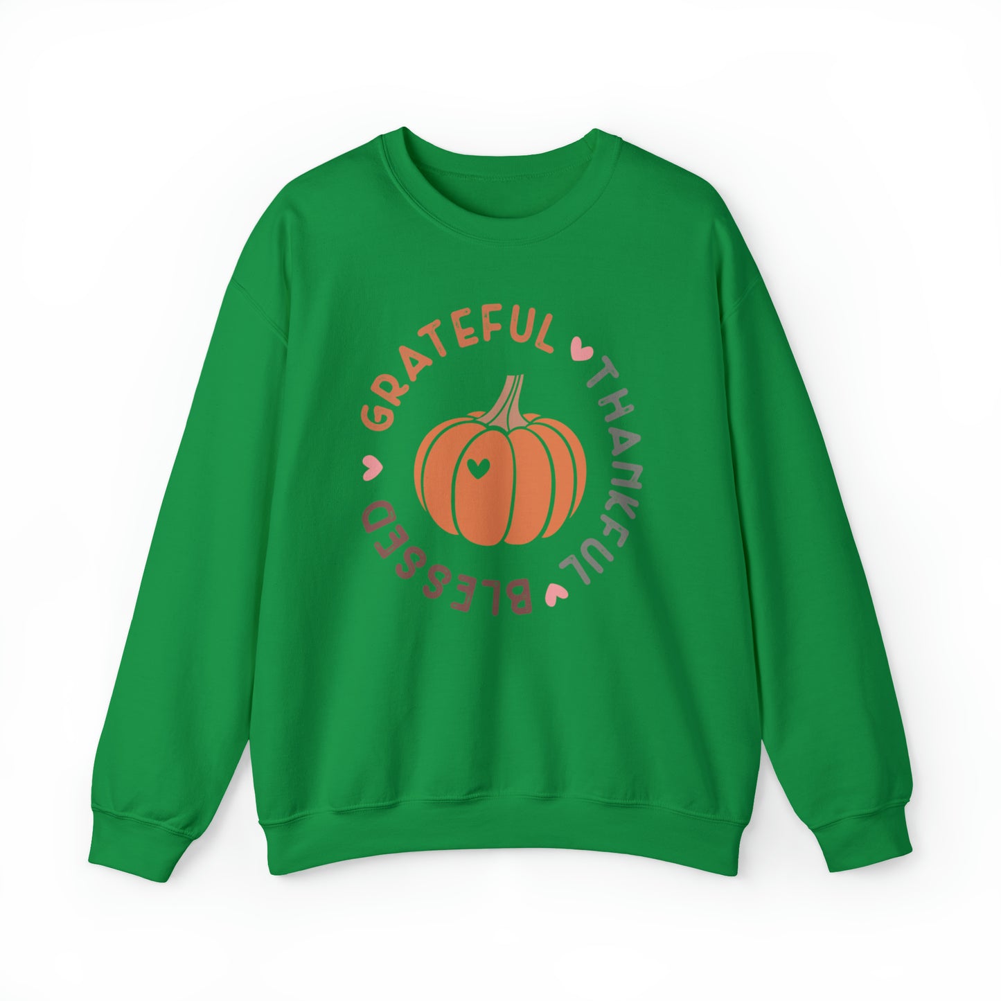 Grateful Thankful Blessed | Crewneck Sweatshirt | Thanksgiving Sweatshirt
