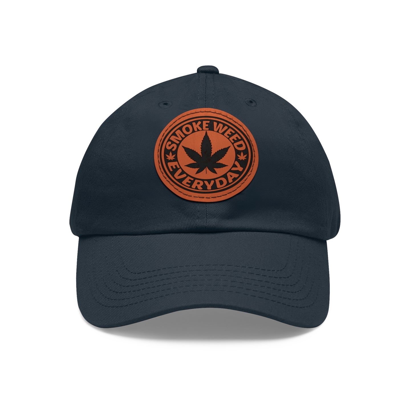 Smoke Weed Everyday | Round Leather Patch Hat
