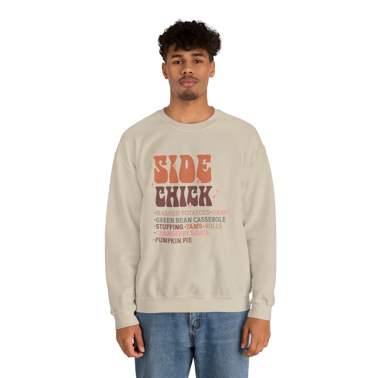 Side Chick Thanksgiving Crewneck Sweatshirt | Unisex Sizing | Falls Favorite