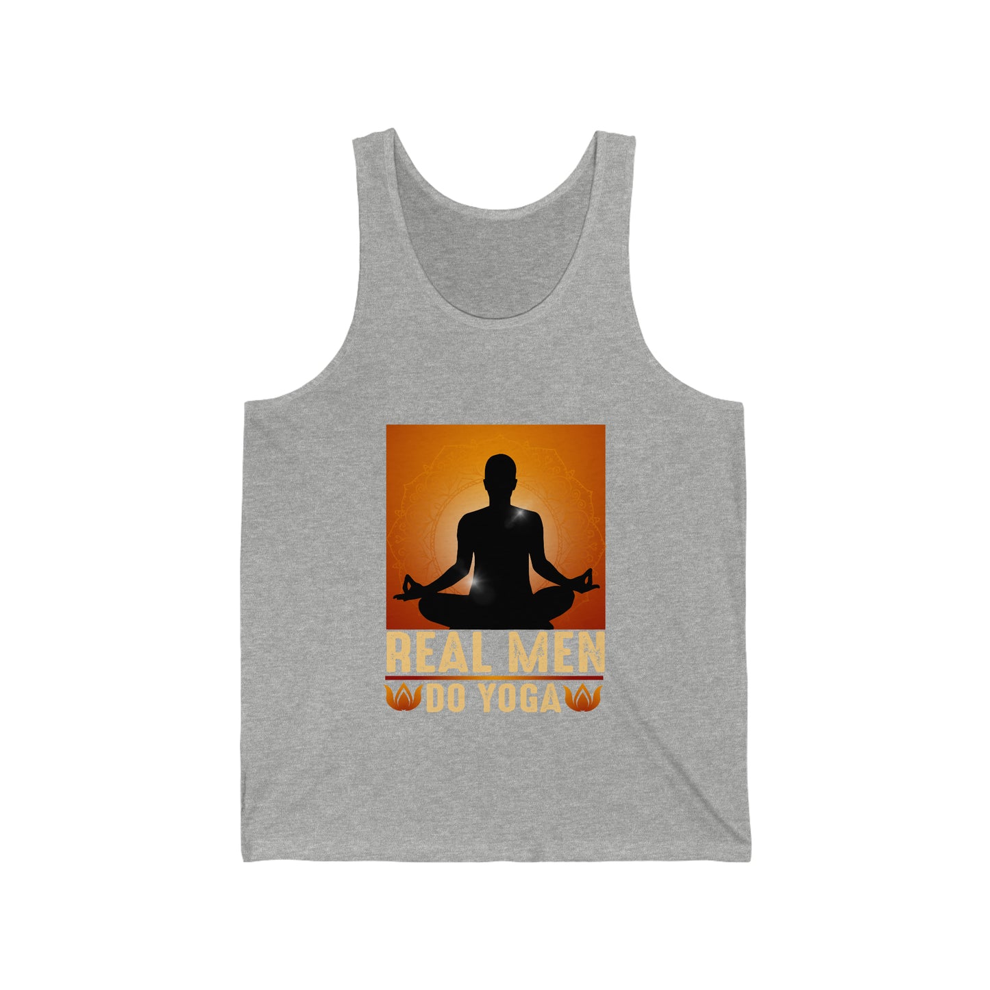 Real Men Do Yoga Unisex Jersey Tank