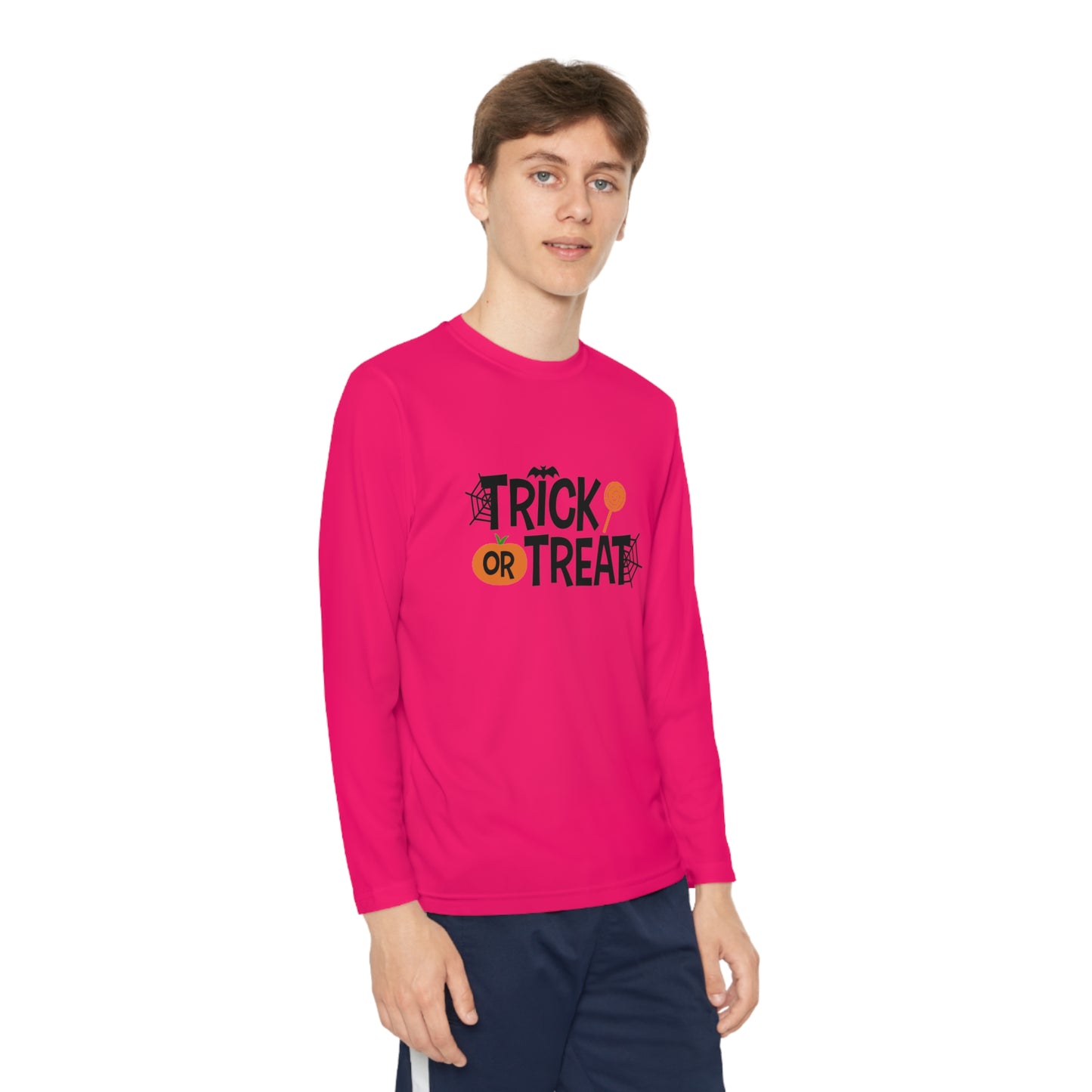 Youth Long Sleeve Trick Or Treat Tee