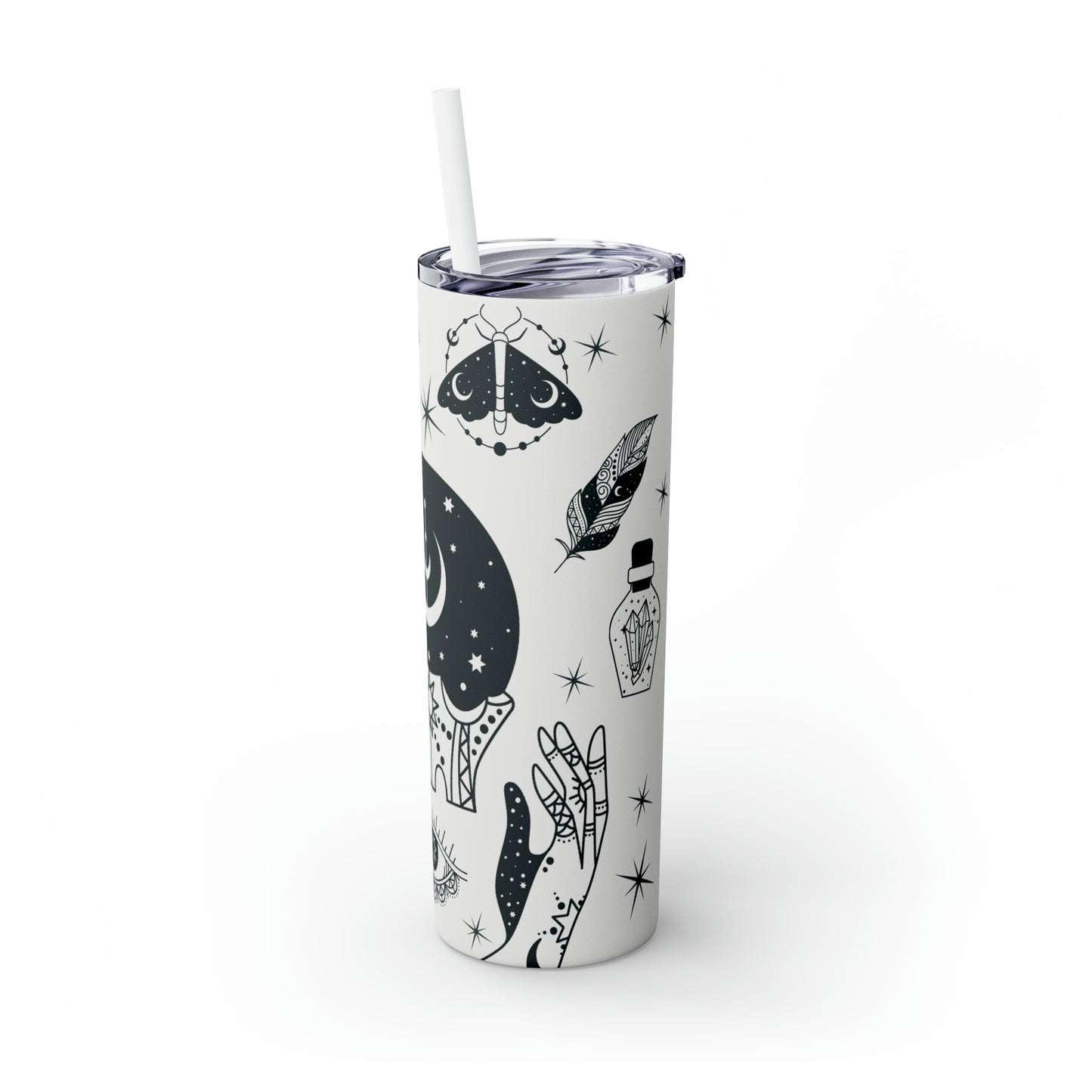 Mystical Magic | Skinny Tumbler with Straw, 20oz | Great For Gift Giving | BPA-Free & Non-Toxic