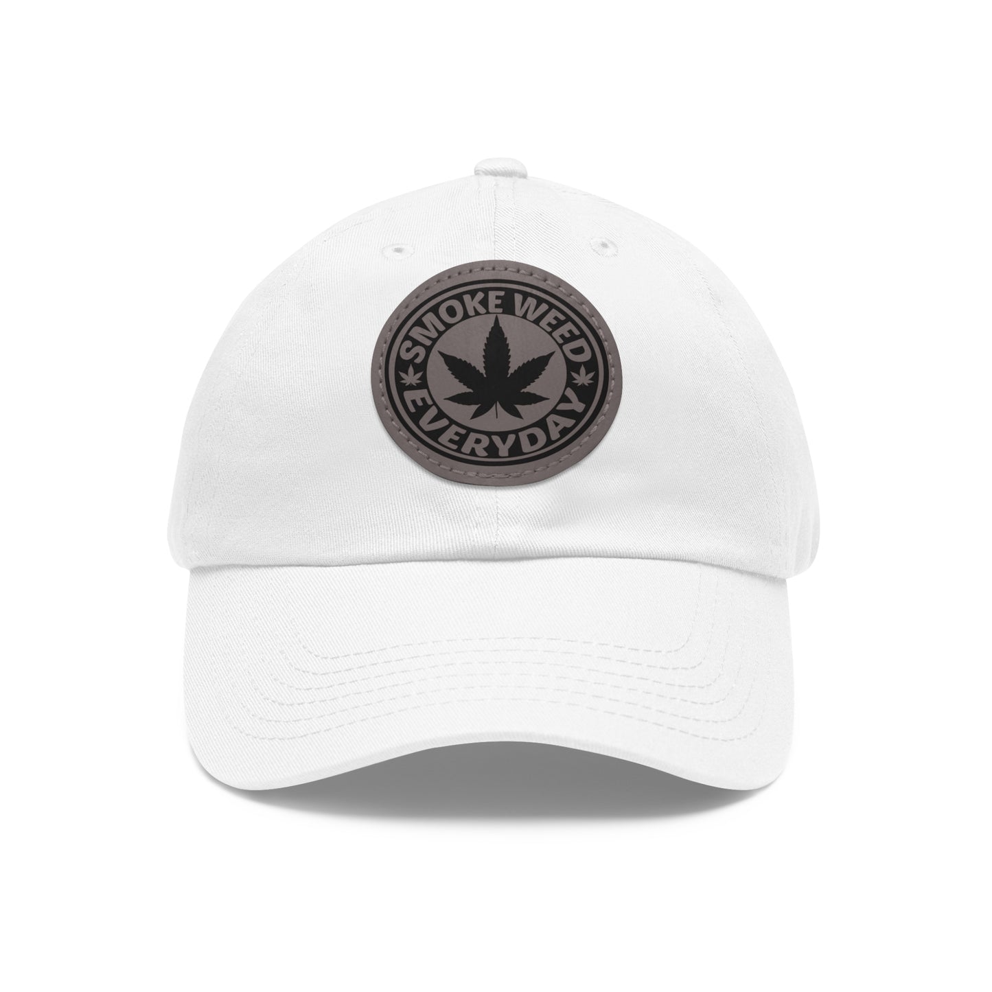 Smoke Weed Everyday | Round Leather Patch Hat