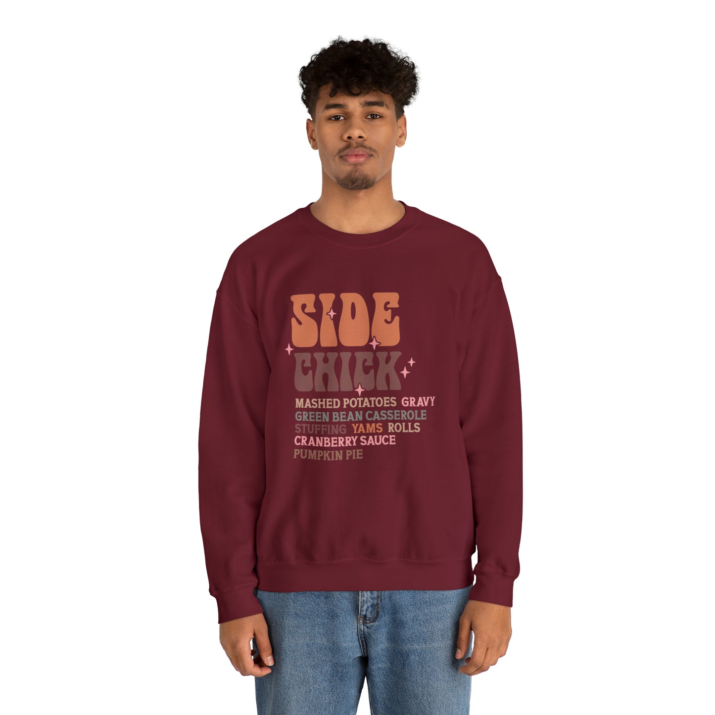 Side Chick Thanksgiving Crewneck Sweatshirt | Unisex Sizing | Falls Favorite