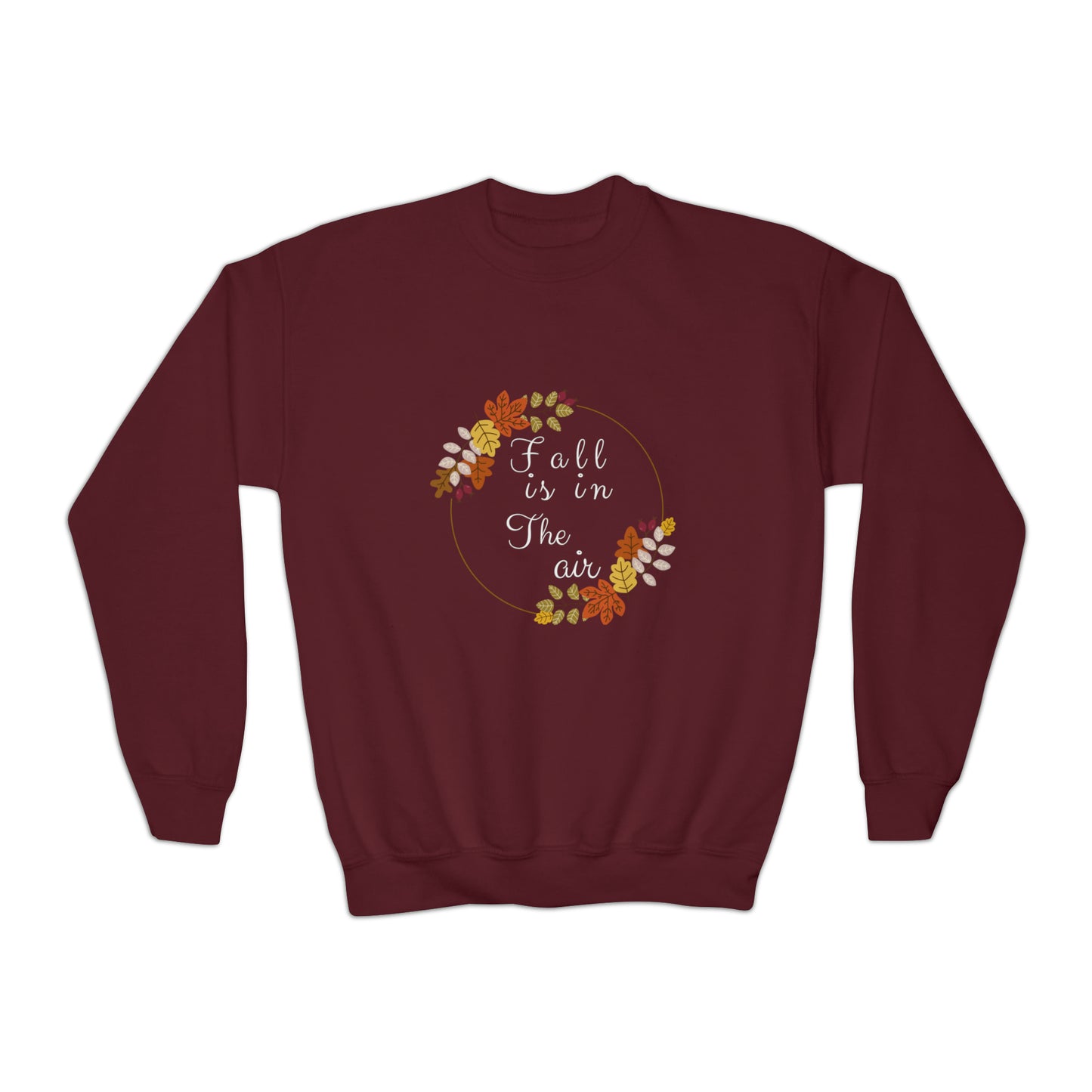 Fall Is In The Air | Youth Crewneck Sweatshirt