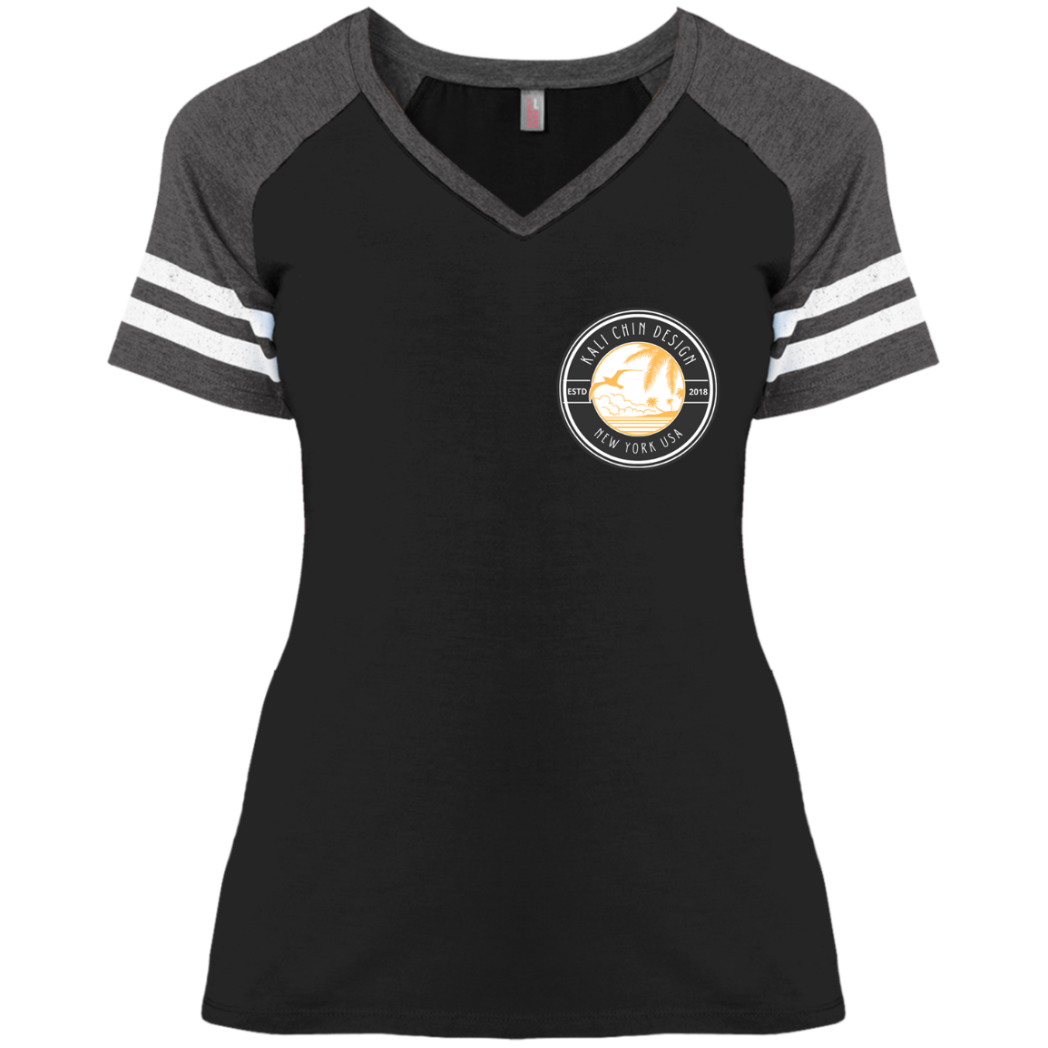 Kali Chin Surf Logo Game V-Neck