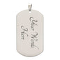 TO MY SON | DOG TAG MILITARY CHAIN | LOVE DAD