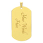 TO MY SON | DOG TAG MILITARY CHAIN | LOVE DAD