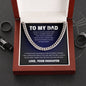 To My Dad | Cuban Link Chain | From Daughter Gift