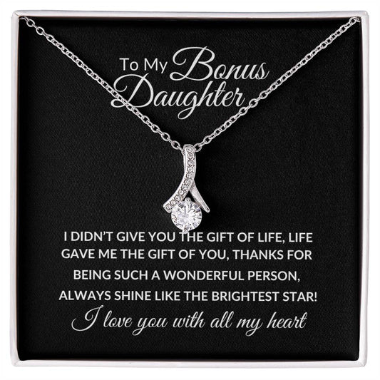 To My Bonus Daughter | Alluring Beauty Necklace