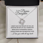 To My Bonus Daughter | Love Knot Necklace