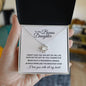 To My Bonus Daughter | Love Knot Necklace