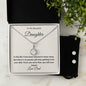 To My Daughter | Eternal Hope Necklace | + Clear CZ Earrings