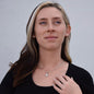 To My Daughter | Eternal Hope Necklace | + Clear CZ Earrings