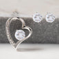 My Soulmate | Forever Love Necklace + CZ Earring