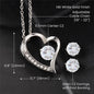 My Soulmate | Forever Love Necklace & CZ Earring